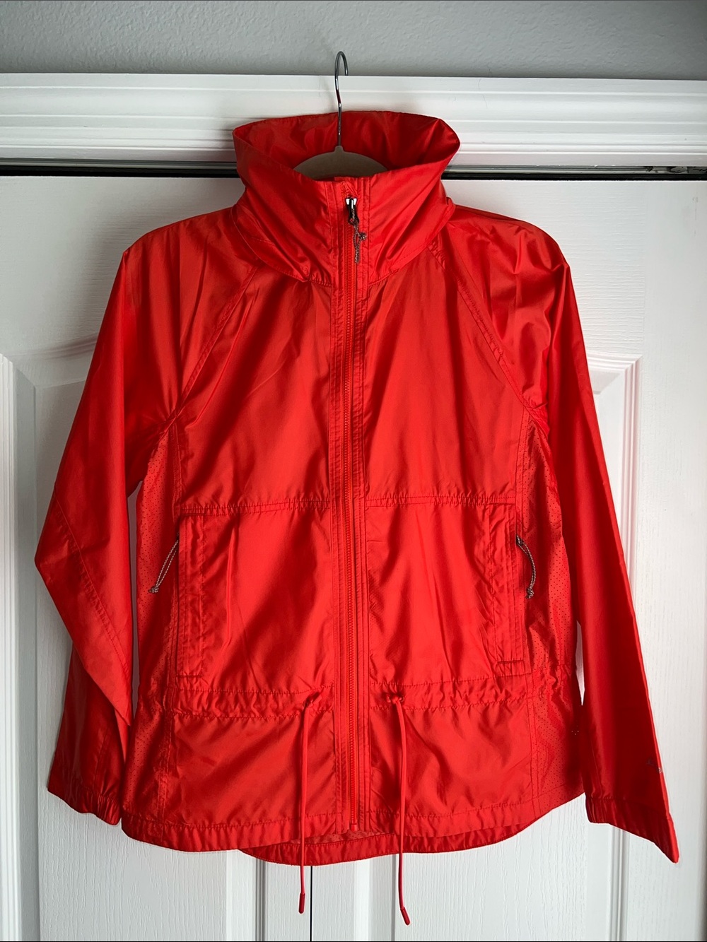 Eddie Bauer Wind Breaker Jacket with High Collar and Hood